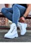 Wg07 Men's Sports Casual Lace-Up Leather Boots Cbt - White