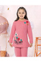 Pink Sulu Fabric Girls' Cotton Pajama Set - 2