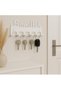 Bismillah Written Metal Keychain Hanger (Color: White) |   6 Hanging Modern Wall Decor - 3