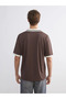 Xside Brown Polo Neck Printed Men's T-Shirt - 3