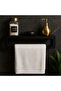 Black Metal Shelf Towel Rack |   Modern Bathroom & Sink Hanger - 6