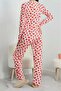 Pajama Set Crew Neck Long Sleeve Redheart - 3