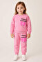 Back Print Butterfly Patterned Girl's Suit