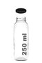 1 Piece 250 ml Nutrition Clear Juice, Soft Drink, Lemonade Bottle 250 Cc Bottle with Black Metal Cap - 4
