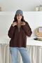 Oversize Hair Braided Half Zipper Knitwear Sweater Aw25Kz0052 - 6