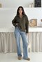 Oversize Hair Braided Half Zipper Knitwear Sweater Aw25Kz0052 - 3