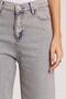 Women's Regular Fit Classic Cut Cotton Wide Leg Dark Light Gray Jeans - 3