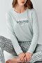 Womenlight Green Seasonal Pajama Set, 50% Modal 50% Cotton - 3