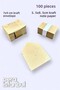 100Pcs Mini Envelope 70Mmx90Mm Kraft Envelope Gift Birthday Wishes Envelope with Kraft Note Card - 2