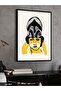 Women's Art One Piece Black Wooden Framed Painting - 3