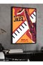 Jazz Festival Berlin One Piece Black Wooden Framed Painting - 3