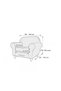 Velvet Armchair, Sofa, Sofa Bed Cover, Armchair Cover Single - 3