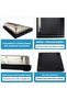 Pr4262 Luxury Office Desktop Note Holder with Chrome Detailing Wooden-Leather Base - 2