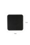 Coasters, Set of 6, Desktop Square Cup Coaster, Vegan Faux Leather, 11X11 Cm., Black - 5