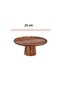 Acacia Footed Presentation Plate & Presentation Plate & Presentation Service 25X25X10 cm - 5