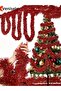 2 Pieces 1.7 Meters Red Thick Christmas Tassel Ornament Tinsel Garland, Ornament T772