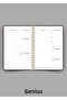 A5 Spiral Linen Undated Planner Agenda - Stellar Black Hard Cover - 4
