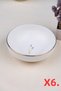 Tabak Evi Porcelain Natura Lavender Gold Gilded Bowl 13.50cm Set of 6 - 2