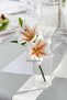 Artificial Flower Luxury 2-Branch Wet Tiger Flower 40 cm Salmon-Red Line - 2