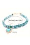 Sparkling Heart Ornamented Cat Dog Collar Necklace with Stones Animal Accessories Luxury Pet Leash Blue - 2