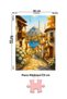 3 Pcs 1000 Piece Puzzle - Mona Lisa and the Old Istanbul Street and Mountain Lake Town - 3