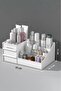 3 Tiers 2 Drawers Office , Cosmetic and Makeup Organizer / Jewelry Makeup Desktop Organizing Box - 3