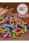 10X6 mm Flat Beads (25 Grams-85 Pieces 1St Quality Plastic Colorful Smiley Face Jewelry Beads
