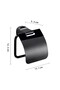Stelvio Toilet Paper Holder - Matte Black - 2