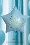 Happy Birthday Written Blue Star Balloon Retro Star Foil Balloon 45cm - 2