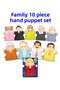 10 Piece Family Members Hand Puppet Set, Educational Toy - 2