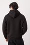 Black Pepper Embroidered Oversize/Loose Fit Fleece Hooded Sweatshirt Tmnaw25Sw00016 - 4