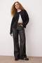Çok Renkli Leopar Desenli Yüksek Bel Wide Leg Geniş Paça Jeans TWOAW26JE00154