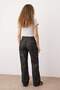 Çok Renkli Leopar Desenli Yüksek Bel Wide Leg Geniş Paça Jeans TWOAW26JE00154 - 4
