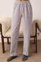 Gri Penguen Patchli Polar Örme Pijama Takımı THMAW26PT00193 - 3