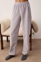 Gri Galaksi Desenli Kışlık Polar Örme Pijama Takımı THMAW26PT00190 - 3