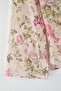 Ecru Floral Tie-Neck V-Neck Chiffon Sheer Woven Plus Size Blouse TBBAW26AF00070 - 7