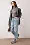 Açık Mavi  Yüksek Bel Straight Jeans TWOSS25JE00106 - 2