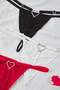 Black-White-Red 3-Piece Fancy String Knitted Panties with Heart Accessories Thmaw26Ku00033 - 2