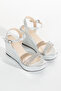 Stone Shiny Wedge Heel Women's Shoes