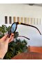 Miux Blue Glass Leopard Frame Sunglasses Trendy Color Model with Metal Accessories - 4