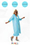 Unisex Eva Raincoat with Pockets, Snap Fasteners, Hooded Windproof and Rainproof - 2