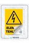 Electrical Hazard 2 21X28 Adhesive Sticker on the Back - 2