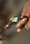 Pure Copper Bracelet with Green Zultanite Stone Color Changing - 2