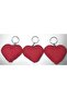 Amigurumi Keychain Heart Hand Knitting Organic) 4 Pieces) - 4