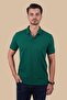 Green Navy Blue Collar Striped Gift Boxed Men's Polo Neck T-Shirt - 3