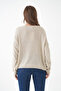 Women's Wide Collar Oversize Stone Knit Sweater 6933 - 3