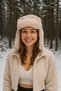 Winter Beige Hat with Earmuffs - Provides Protection from the Cold and Comfort Beanie1127 - 4