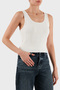 Ribbed Slim Fit Crew Neck Top Top Xw001303 Af10352 U1003 - 5