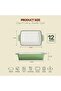 Healthy & Safe Enamel Cast Iron Rectangular Roasting Dish, 12-Inch - 2