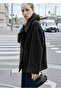 Maxi wool coat with flap - 6